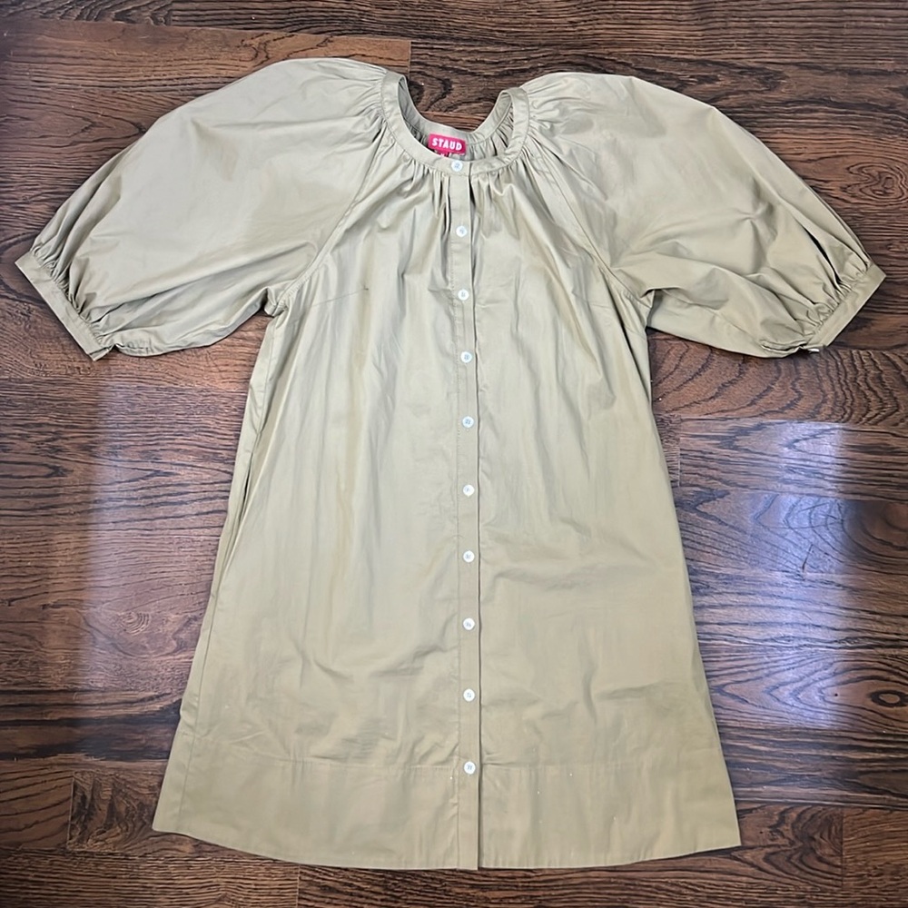 STAUD Beige Mini Dress